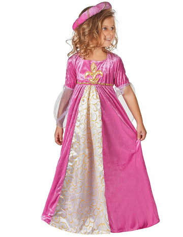 Prikrivanje roza in zlato srednjeveška princesa
