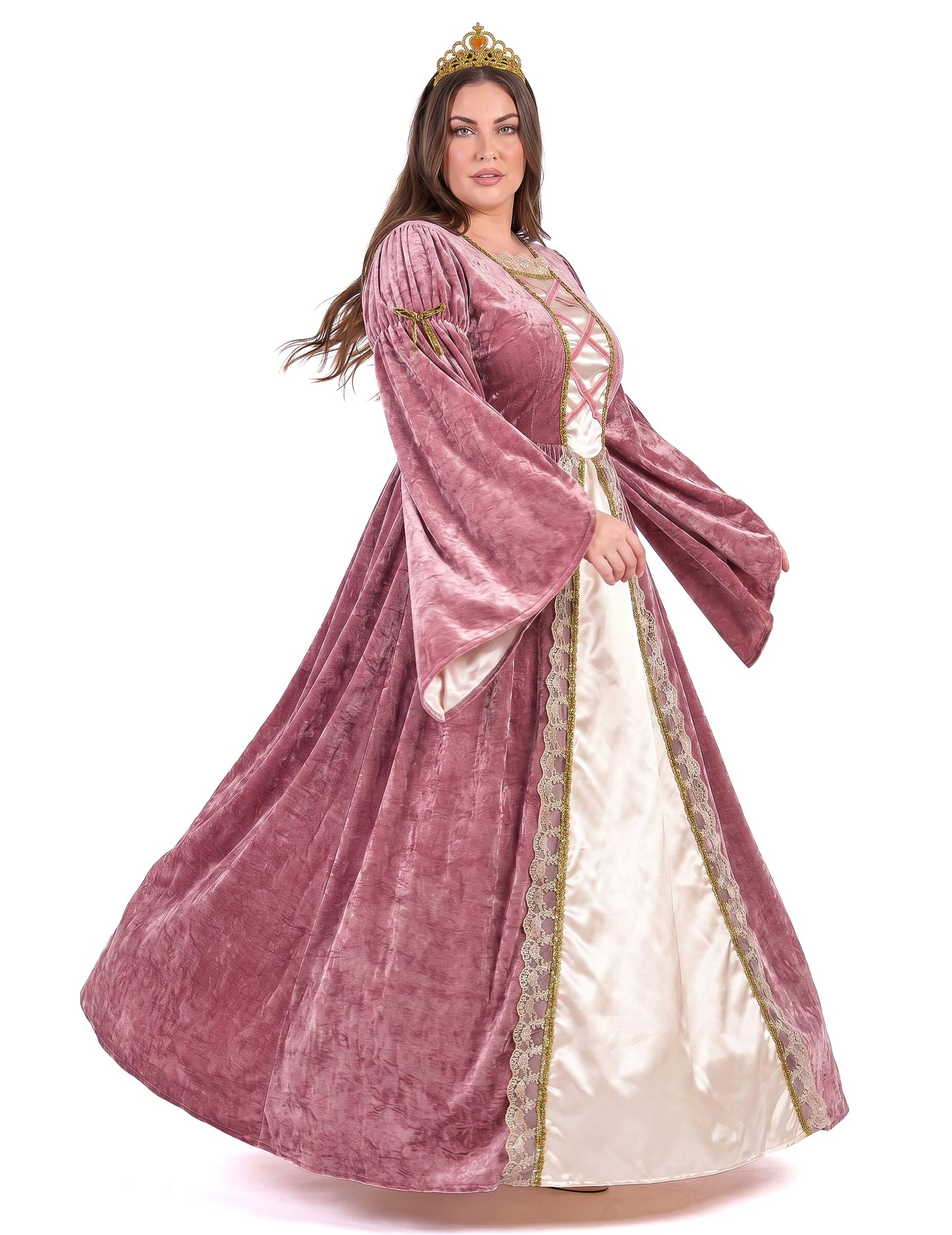 Roza in bela srednjeveška princesa prikrije žensko velike velikosti