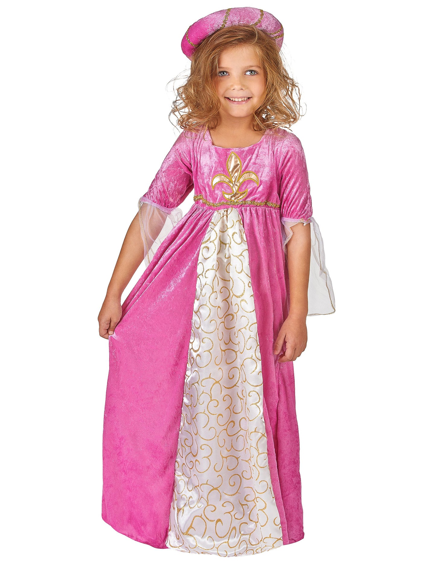 Prikrivanje roza in zlato srednjeveška princesa