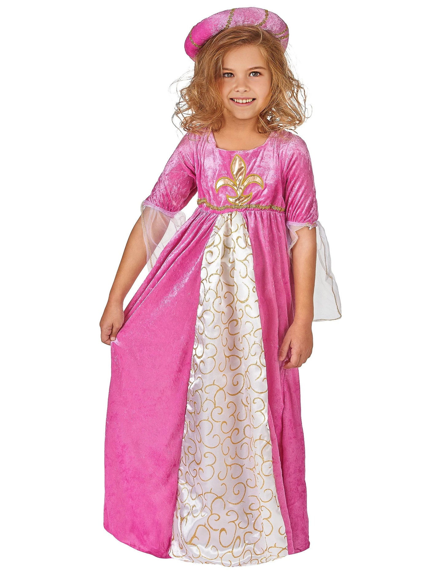 Prikrivanje roza in zlato srednjeveška princesa