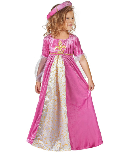 Prikrivanje roza in zlato srednjeveška princesa