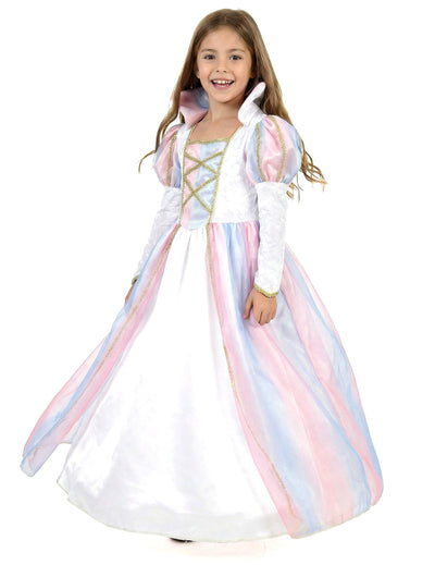 Déguisement de princesse pour fille multicolore blanc rose et bleu