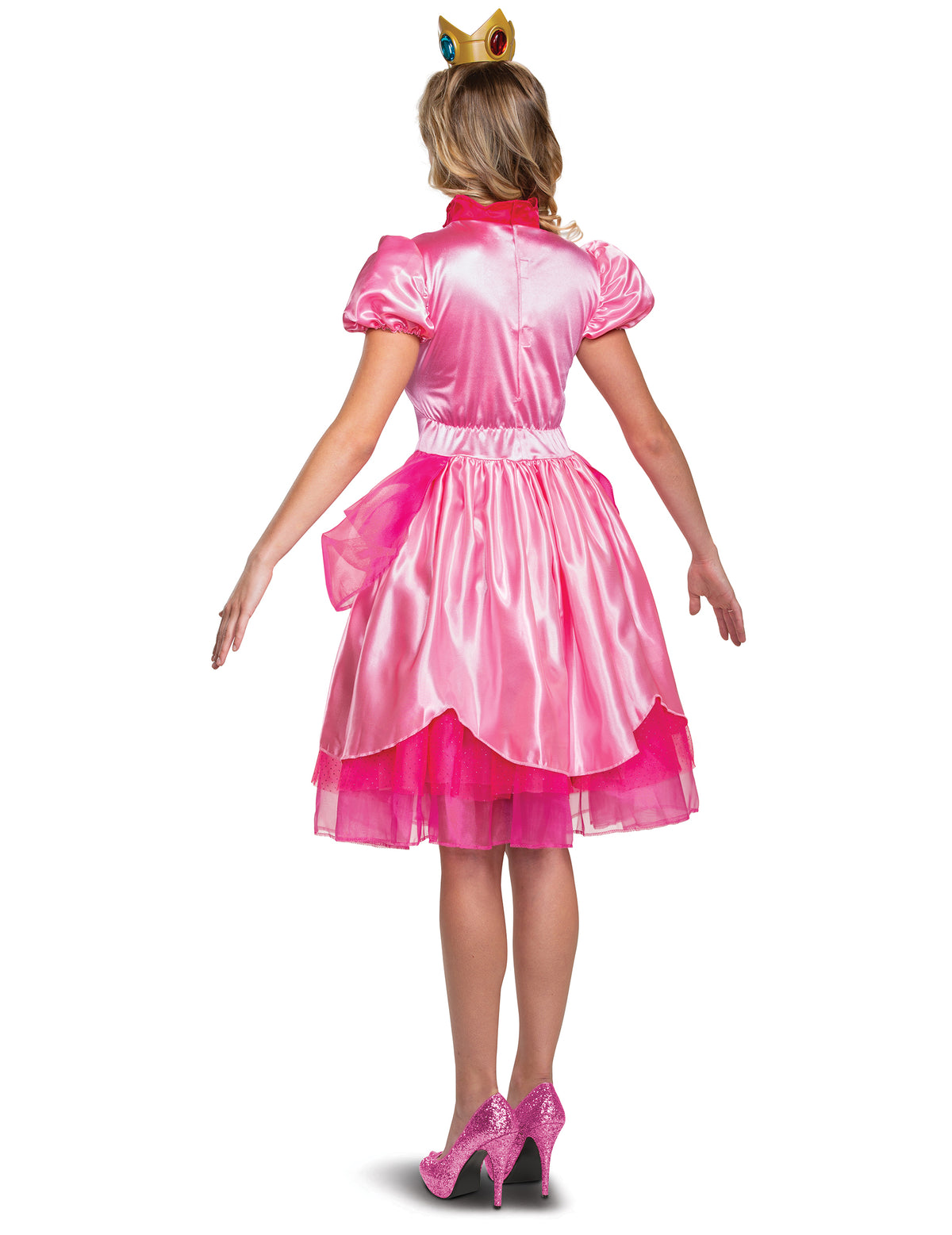 Vue de dos du déguisement Princesse Peach Nintendo Deluxe