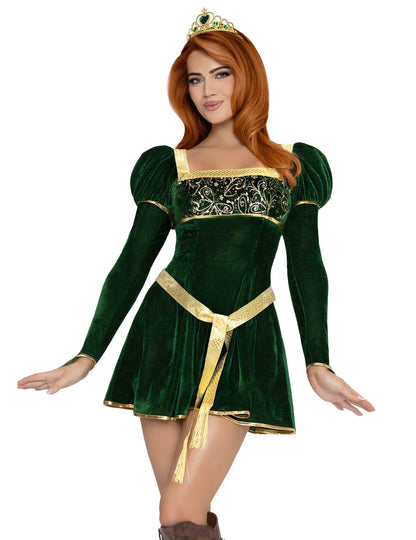 Seksi kostum zelene princese za ženske