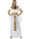 Déguisement de reine Égypte pour femme blanc et doré