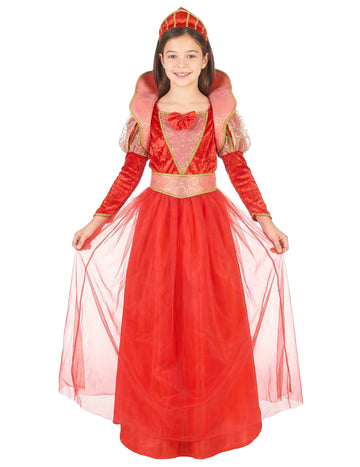Srednjeveška kraljica preobleka z zabuhlami dekleti dekleta