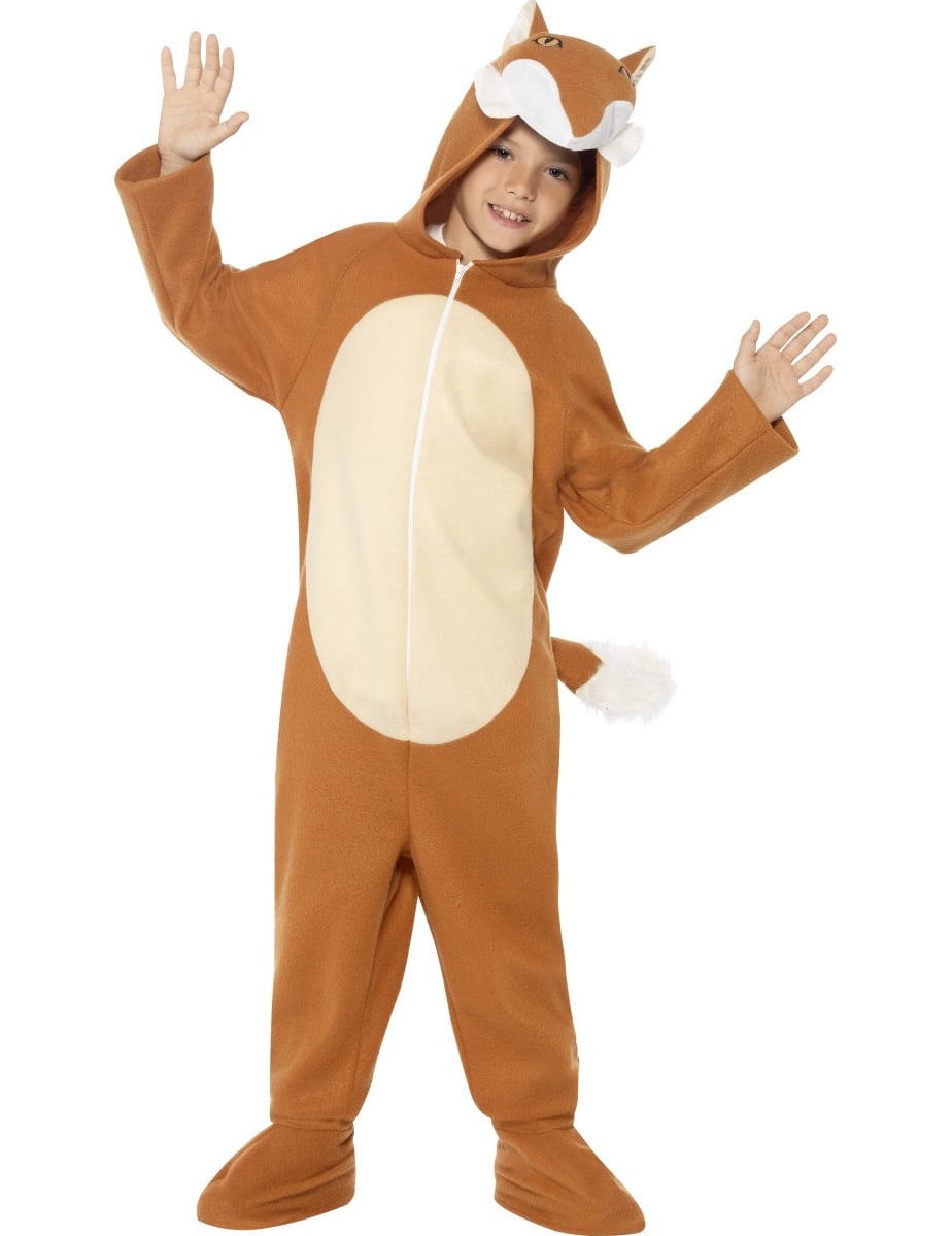 Vue de face du déguisement combinaison renard