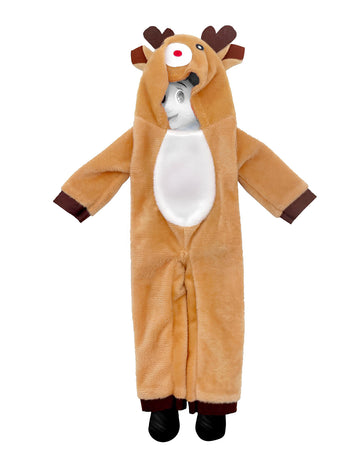 Božični kostum severnega jelena za nagajivo lutko vilinca