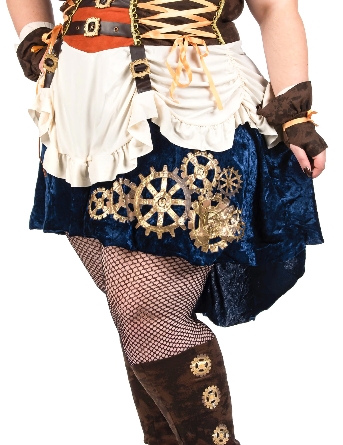 Futuristična retro preobleka steampunk velike velikosti