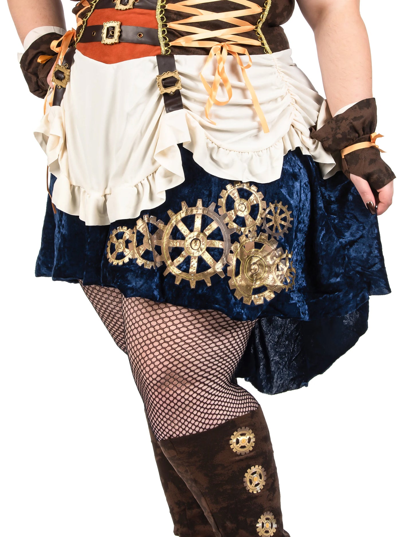 Futuristična retro preobleka steampunk velike velikosti