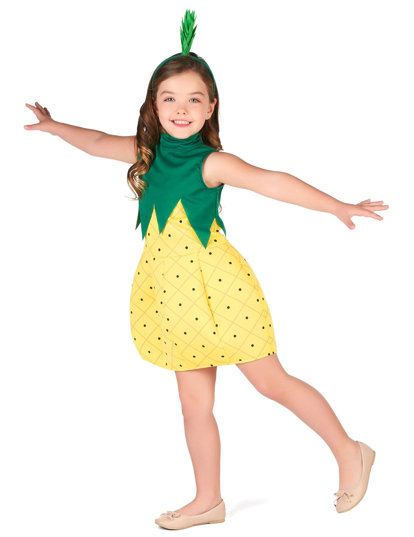 Deklica ananas kostum