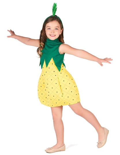 Deklica ananas kostum