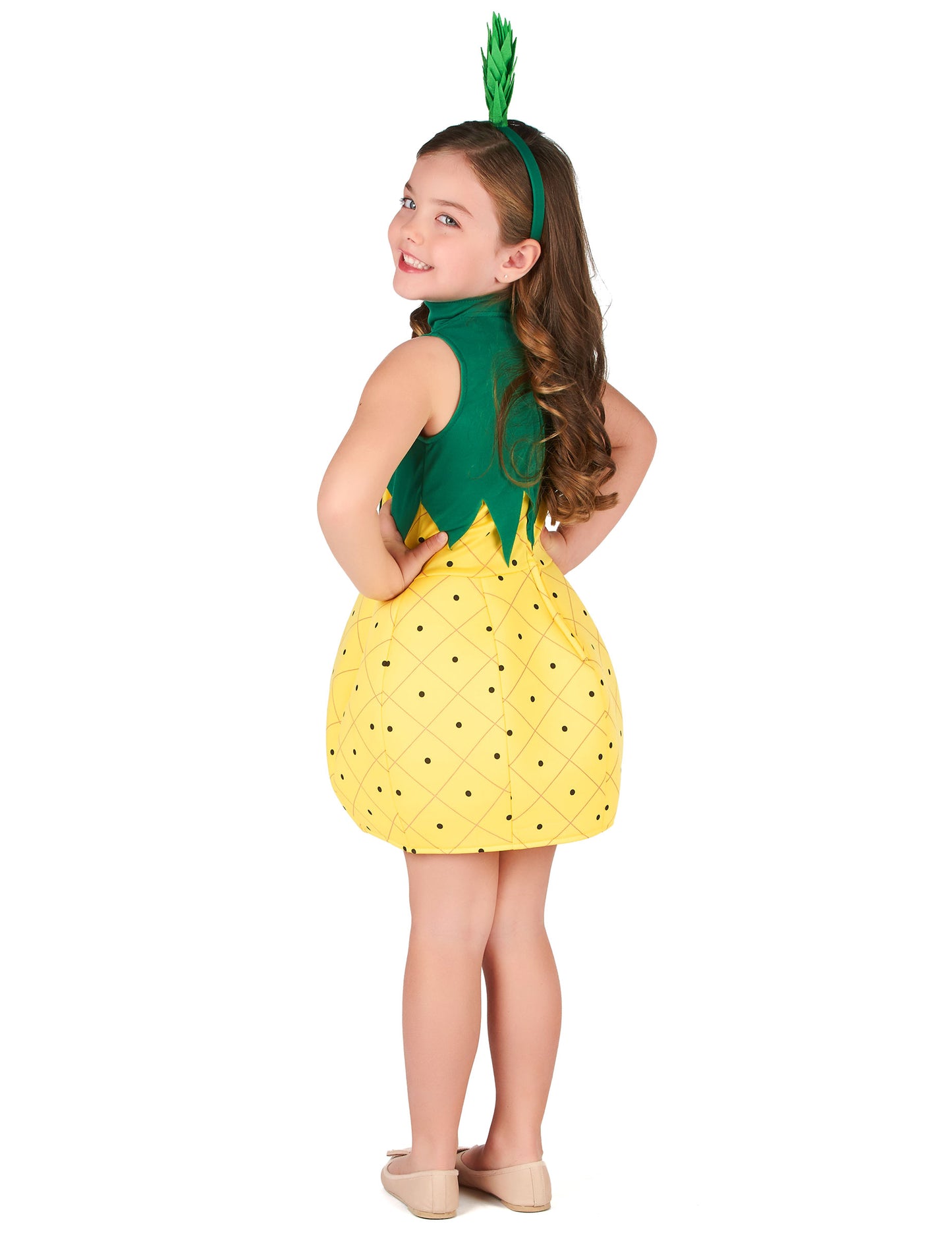 Deklica ananas kostum