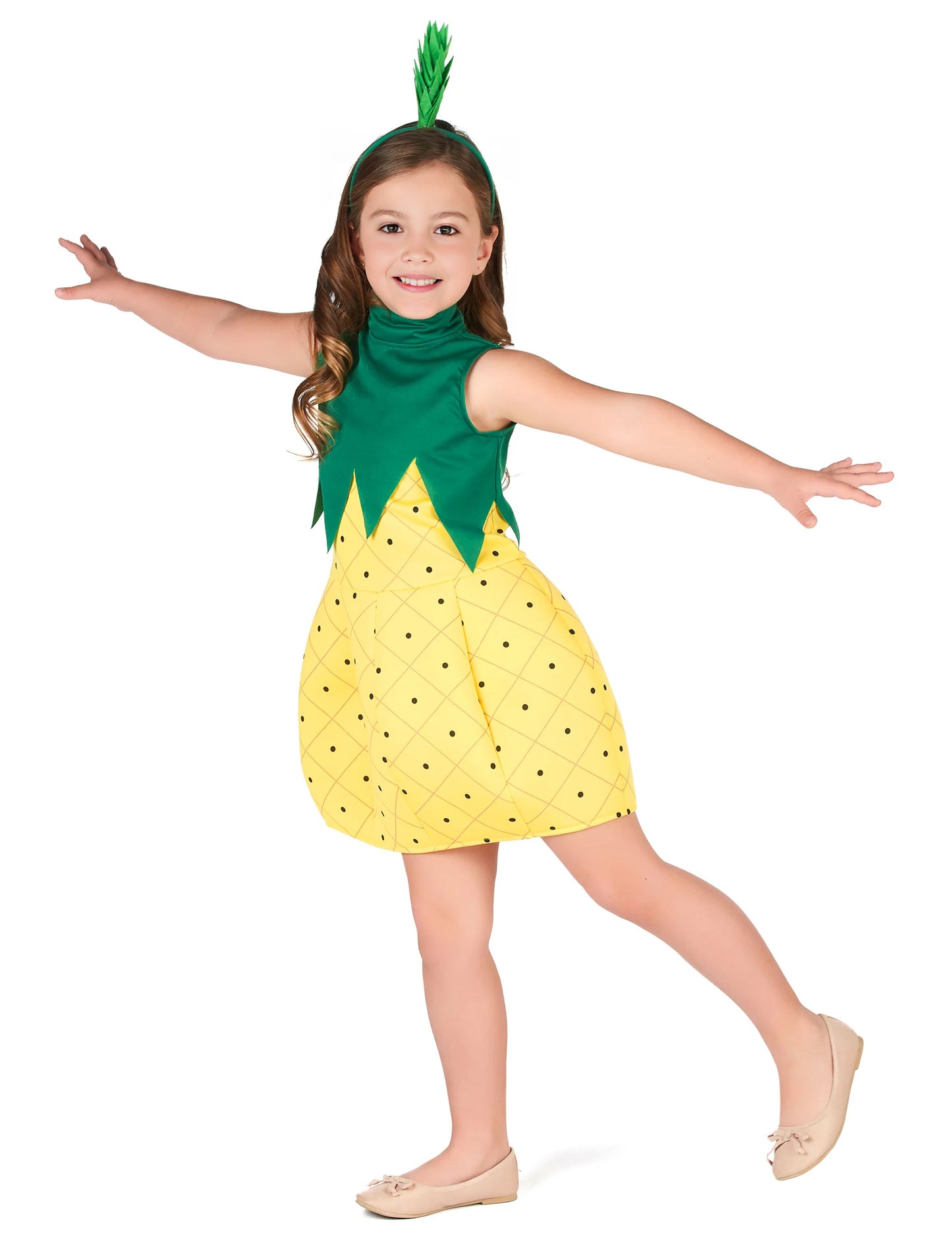 Deklica ananas kostum