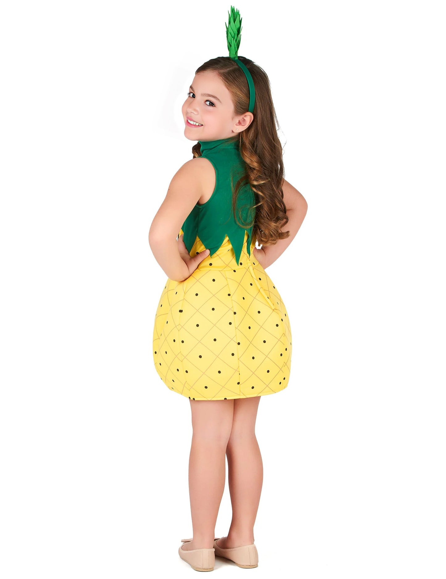 Deklica ananas kostum