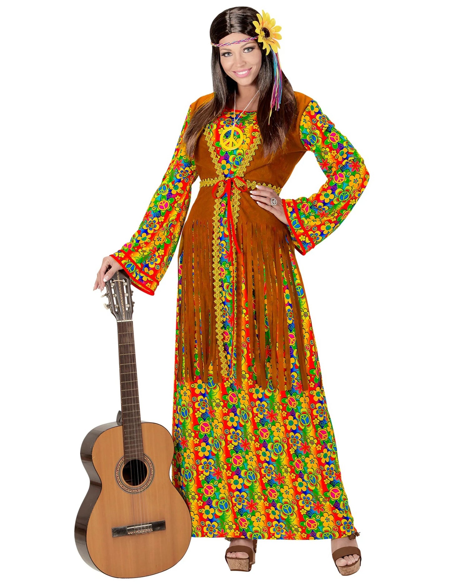 Hippie ženska hipi dolga obleka hipi