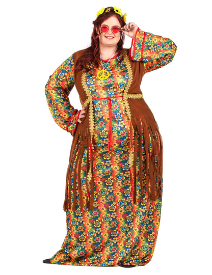 Hippie ženska hipi dolga obleka hipi