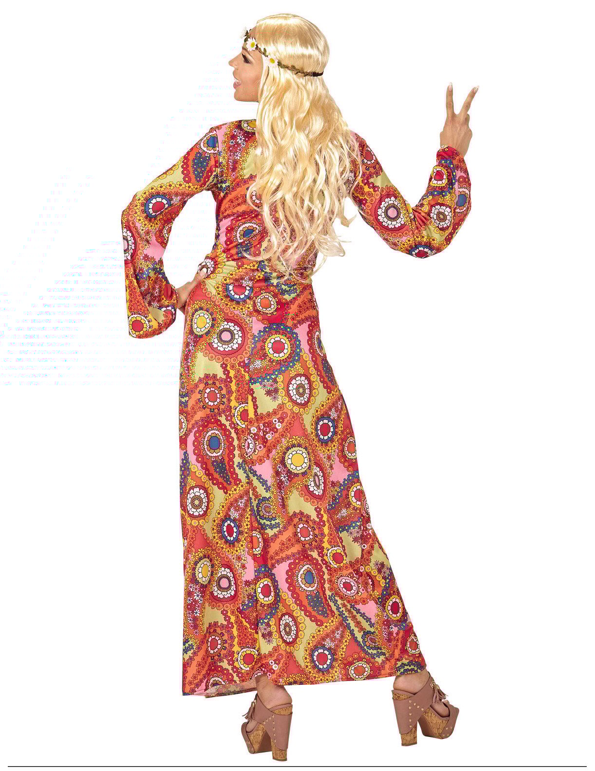 Hippie multicolor hippie obleka kostume