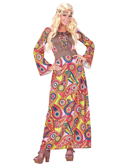 Hippie multicolor hippie obleka kostume