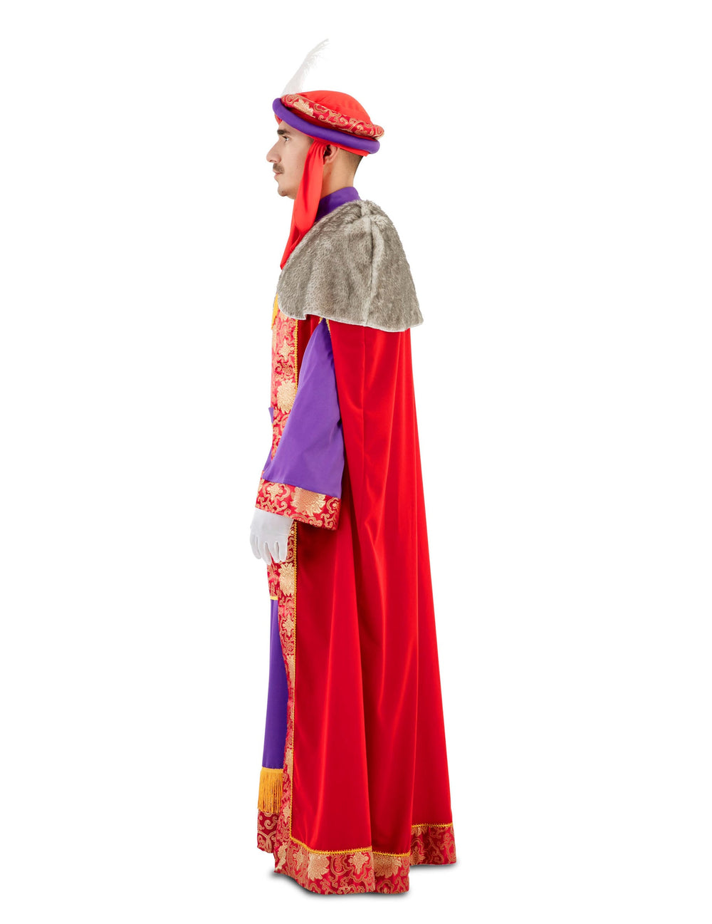 Vue de profil du déguisement de Roi Mage Balthazar