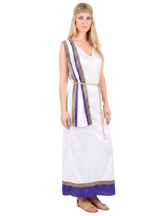 Rimska preobleka dolge violette ženske