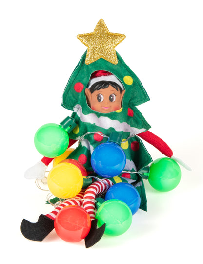 Kostum božičnega drevesa za lutko Joker Elf