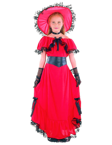 Rdeča deklica Scarlett kostum