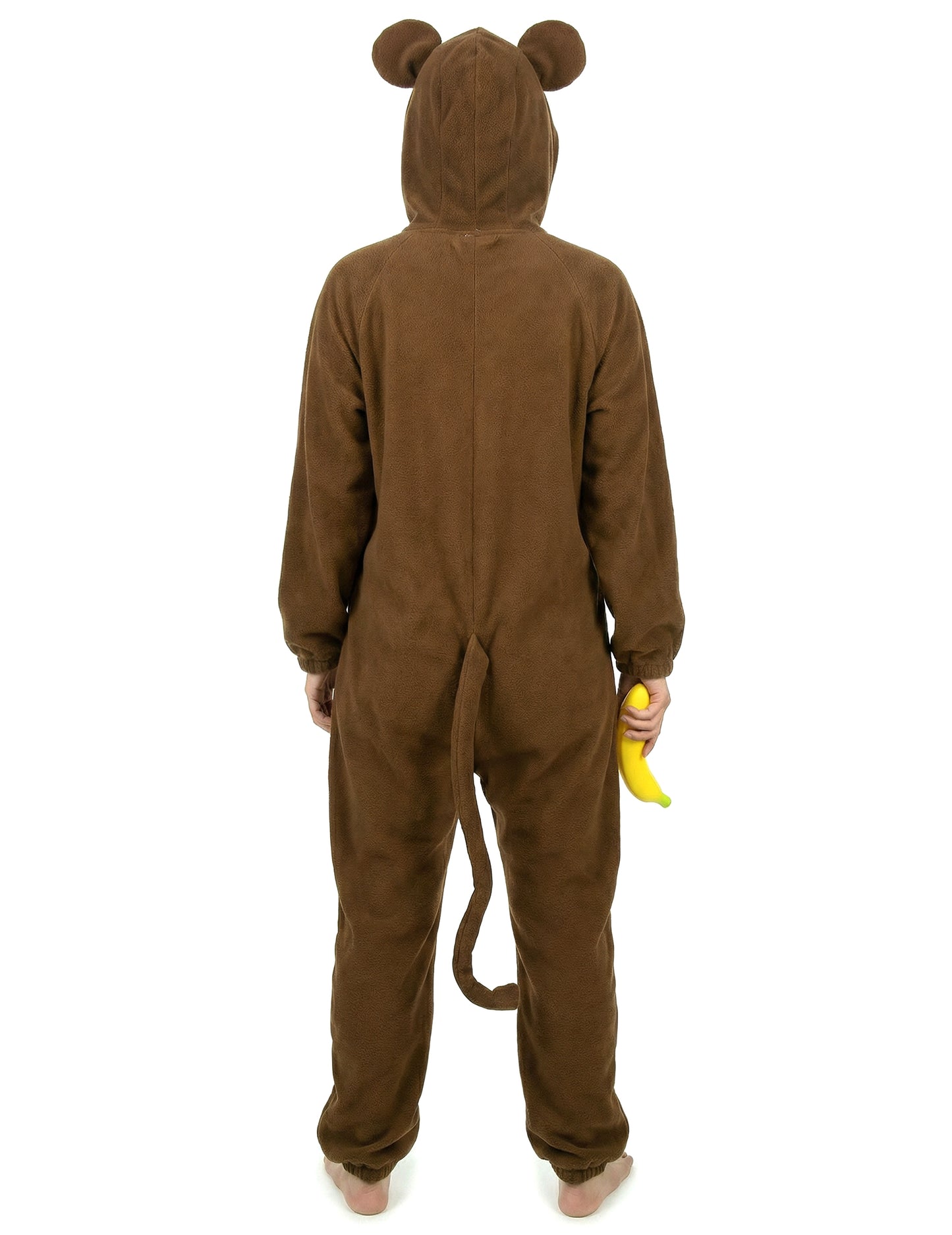 Vue de dos du déguisement de singe pour femme