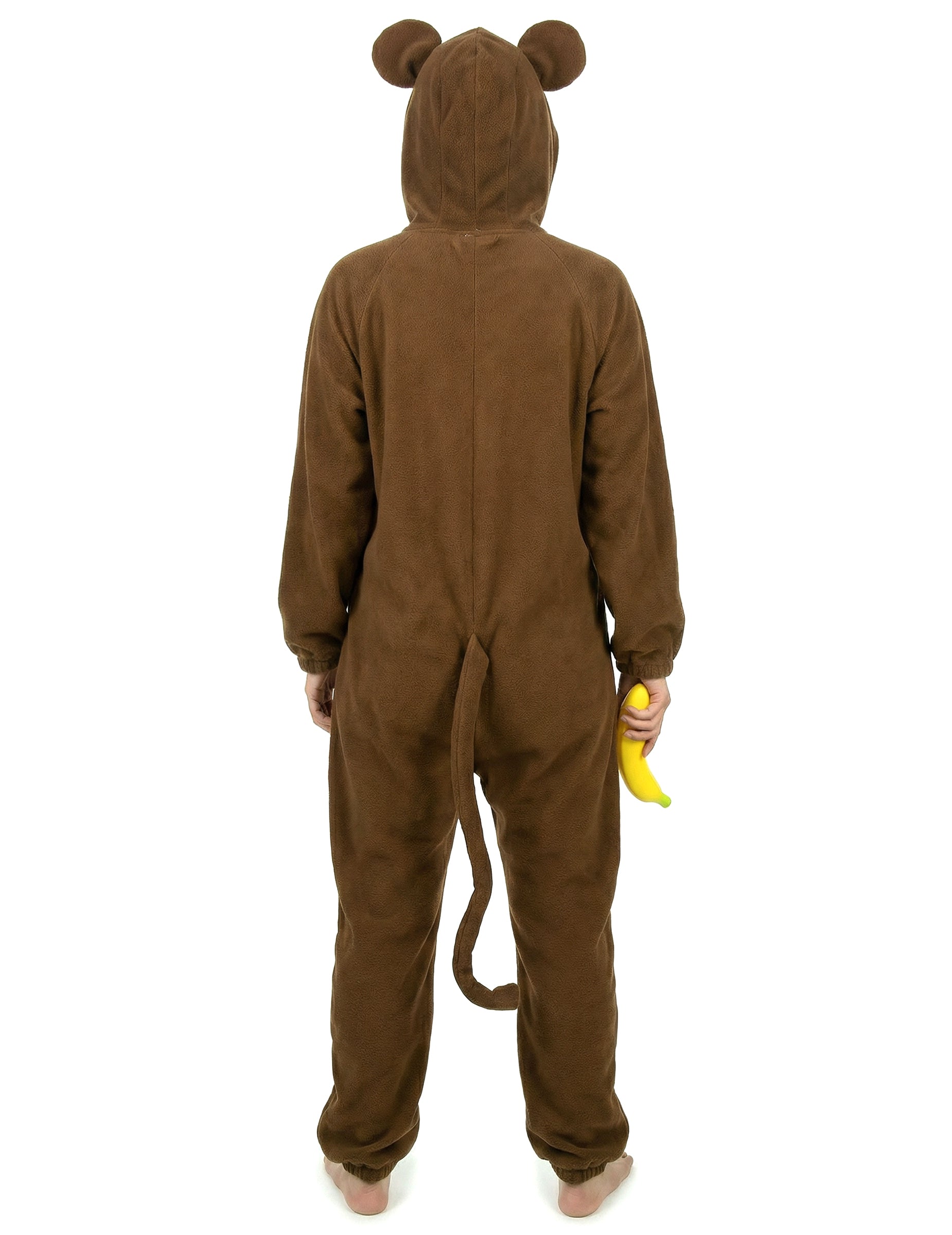 Vue de dos du déguisement de singe pour femme