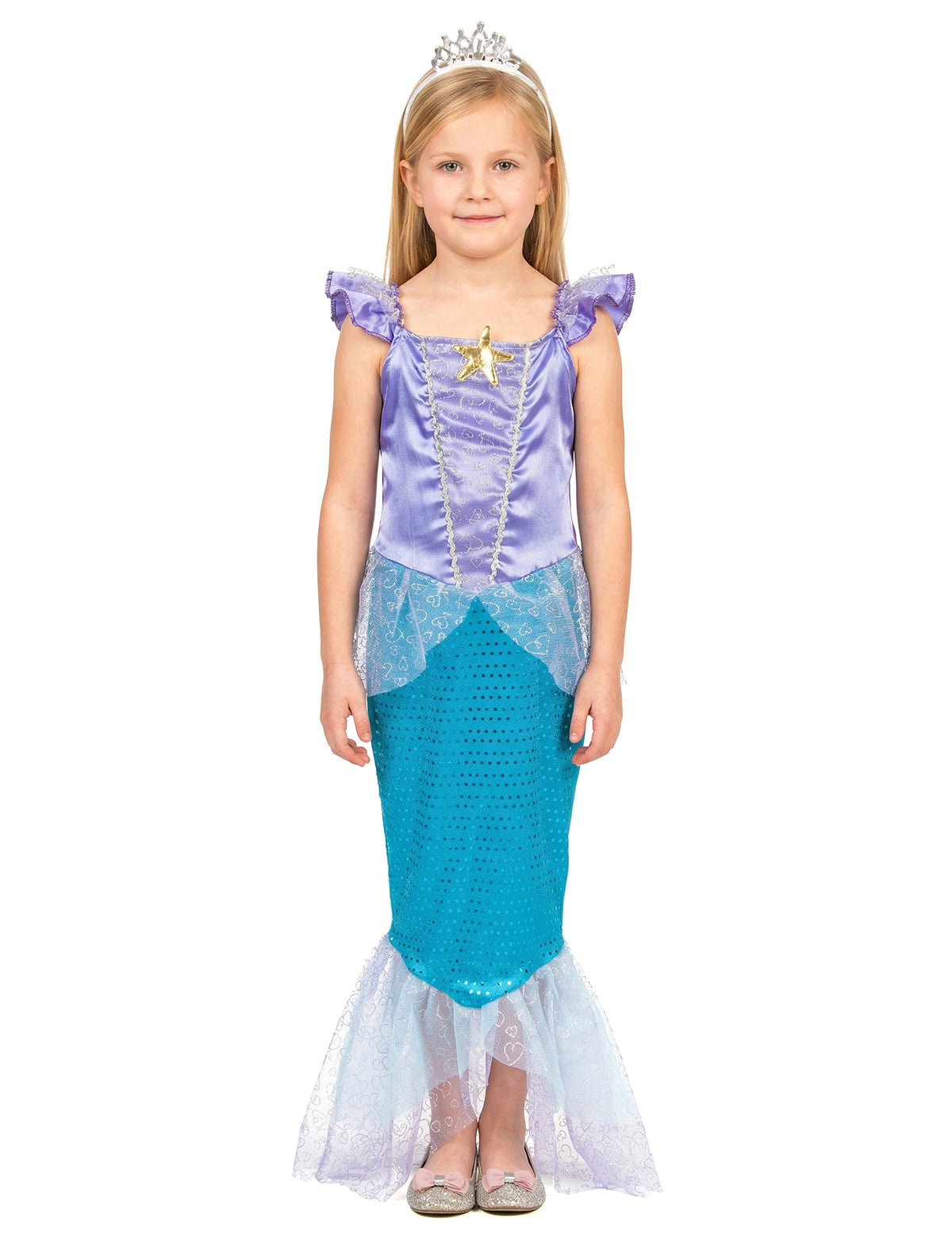 Deklica sirena kostum