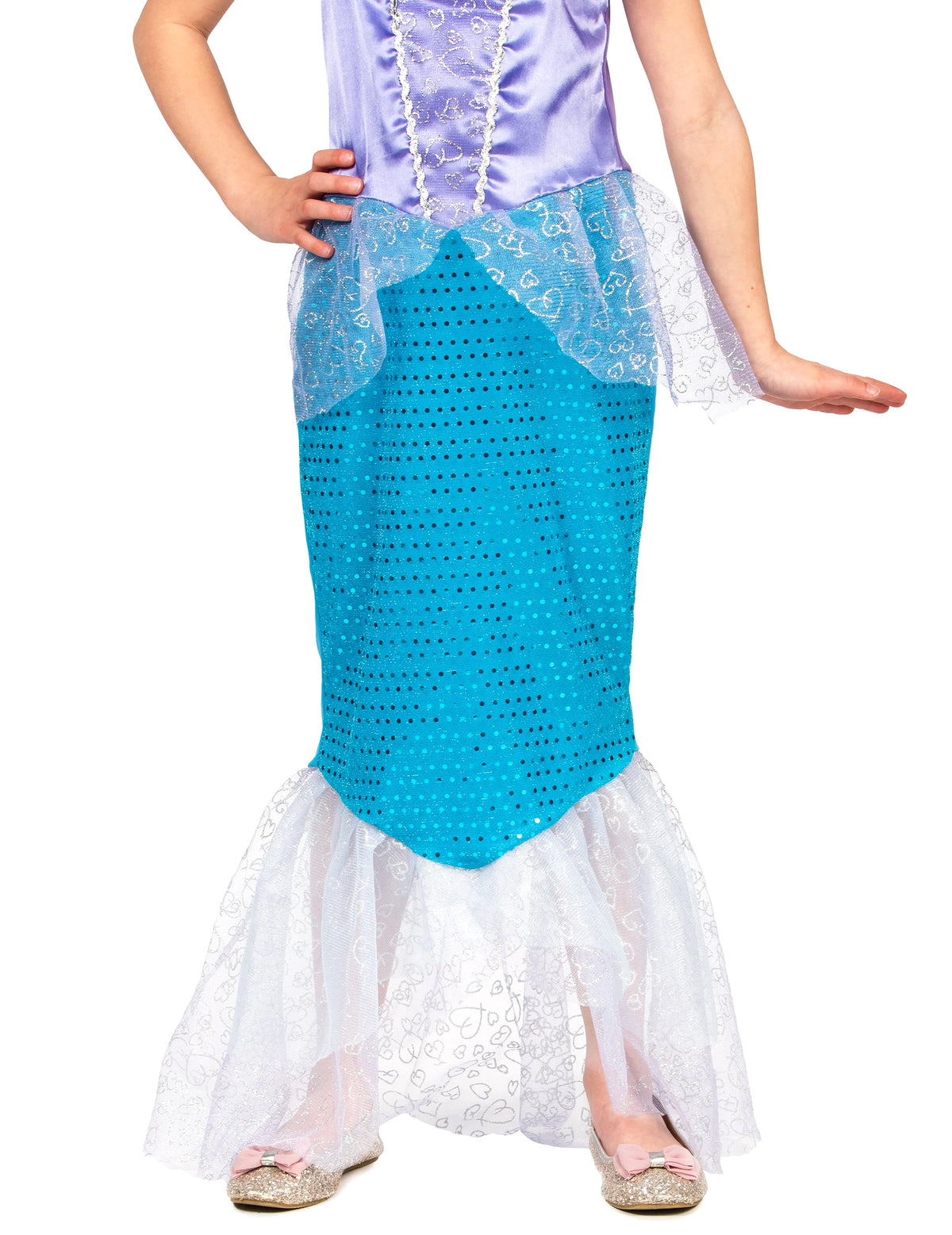 Deklica sirena kostum