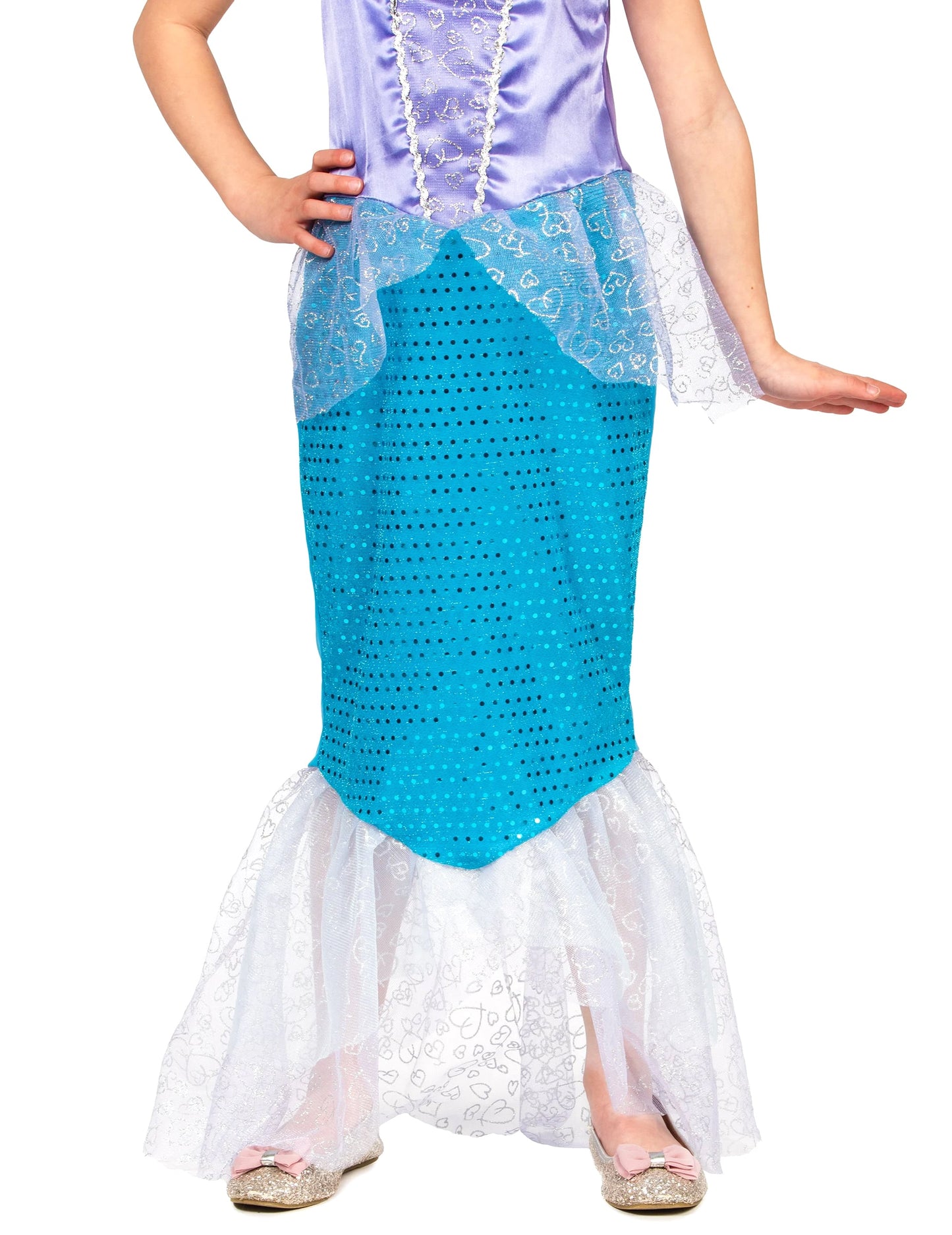 Deklica sirena kostum