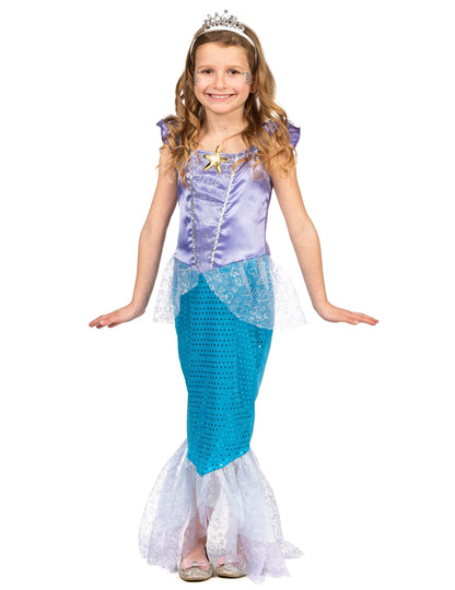 Deklica sirena kostum
