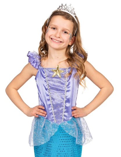 Deklica sirena kostum