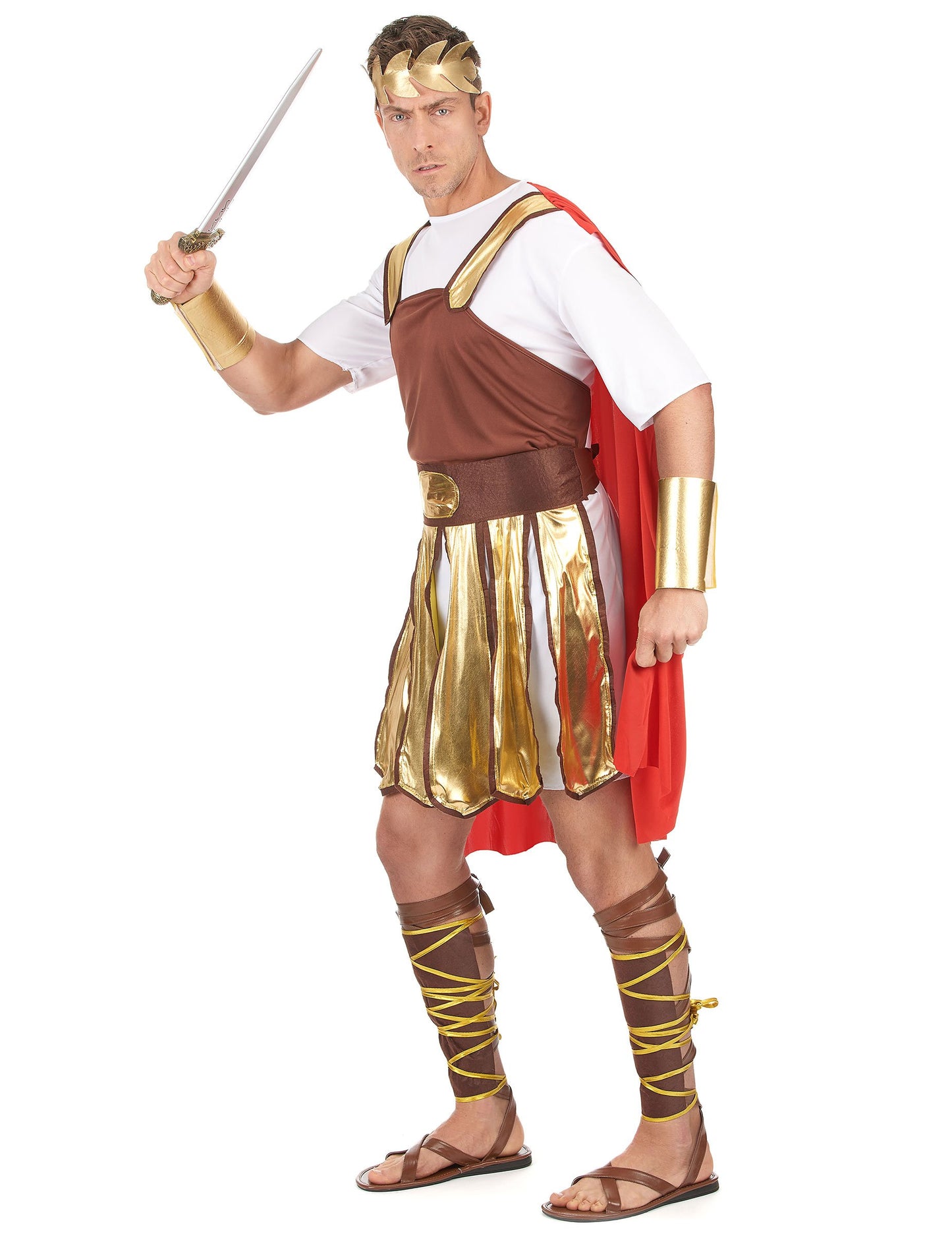 Rdeča moška kostum rimskega gladiatorja