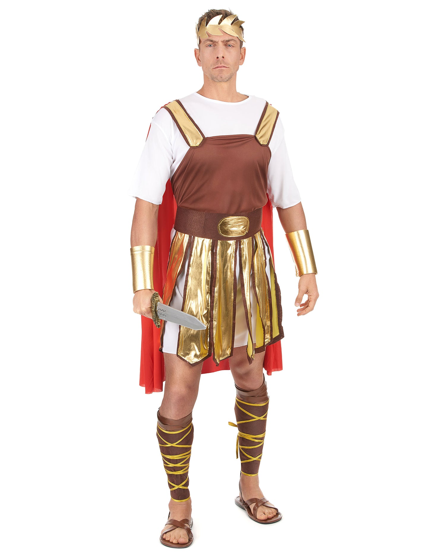 Rdeča moška kostum rimskega gladiatorja