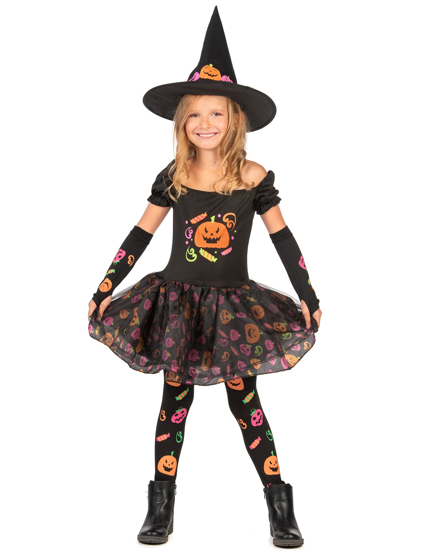 Bučna čarovniška kostume dekle