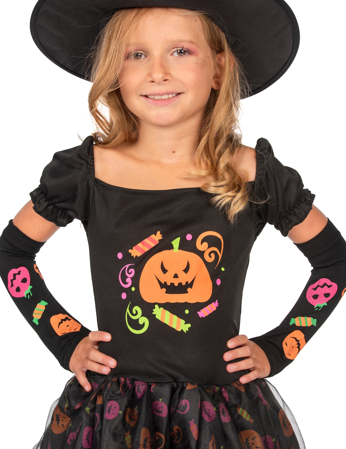 Bučna čarovniška kostume dekle