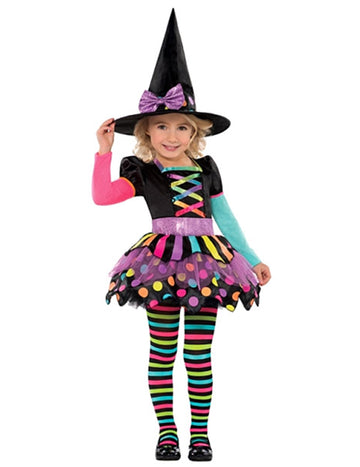 Halloween Girl pisana čarovnica preoblečena