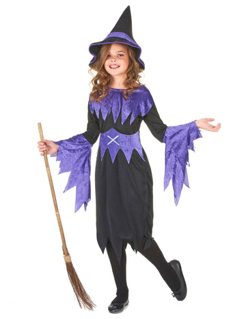 Halloween dekle vijolična preobleka