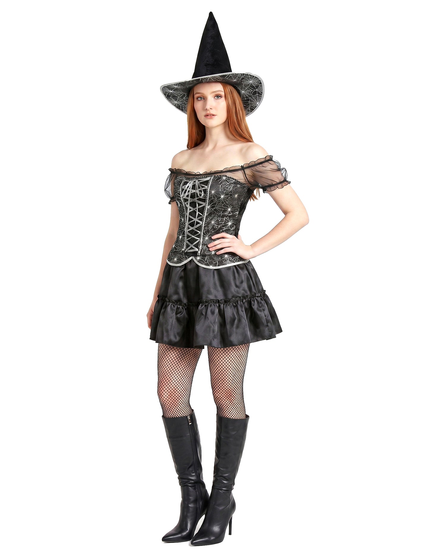 Déguisement sorcière sexy à corsage femme Halloween