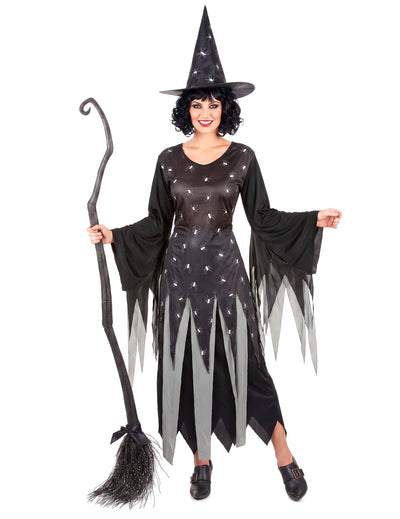 Halloween dolgočasno čarovniška kostum