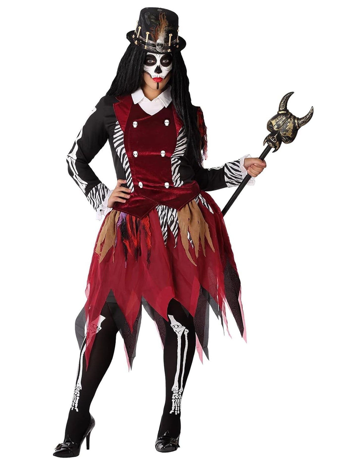 Vauudou ženska čarovnica preoblečena