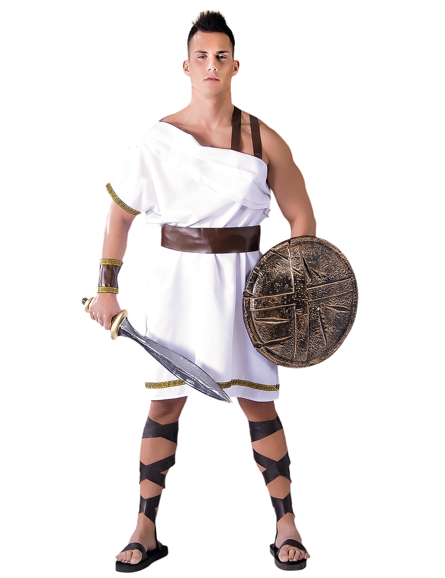 Épée et bouclier du déguisement spartan pour homme