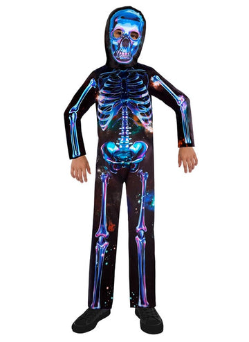 Néon Skeleton kostum v otroški reciklirani tkanini