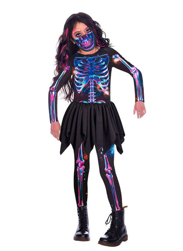 Neon Skeleton kostum v reciklirani tkanini