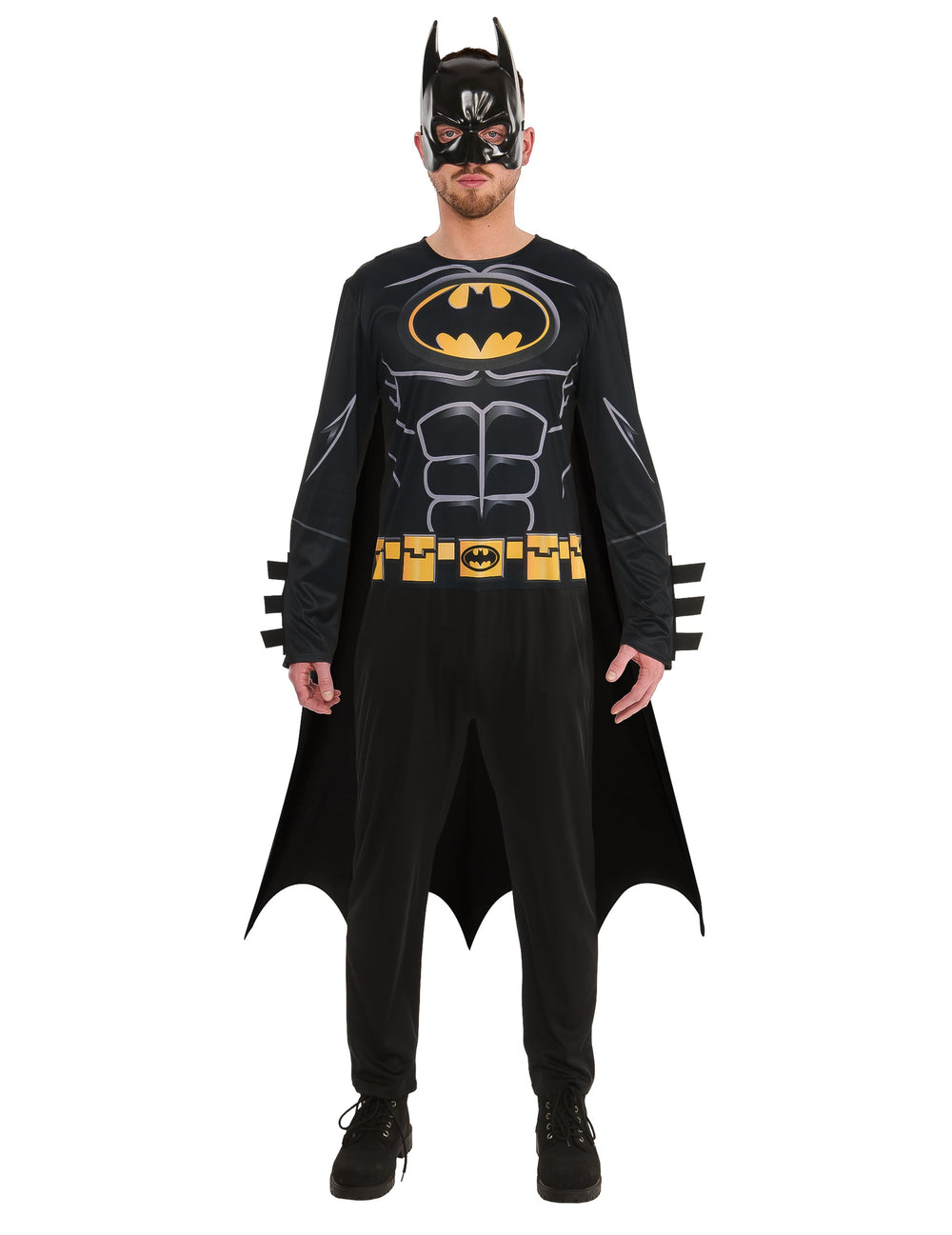 Vue de face du déguisement standard Batman pour adulte
