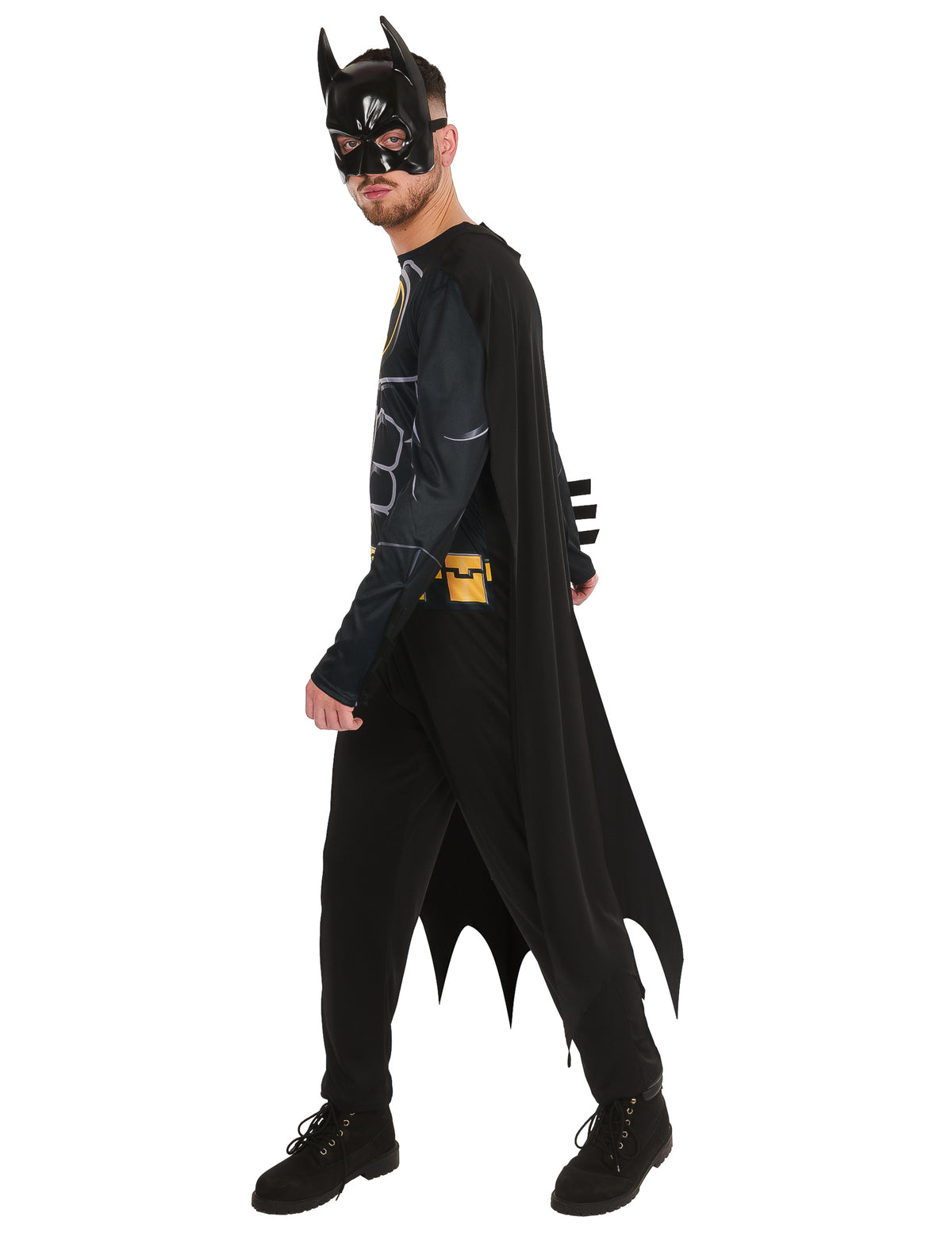Vue de profil du déguisement standard Batman pour adulte