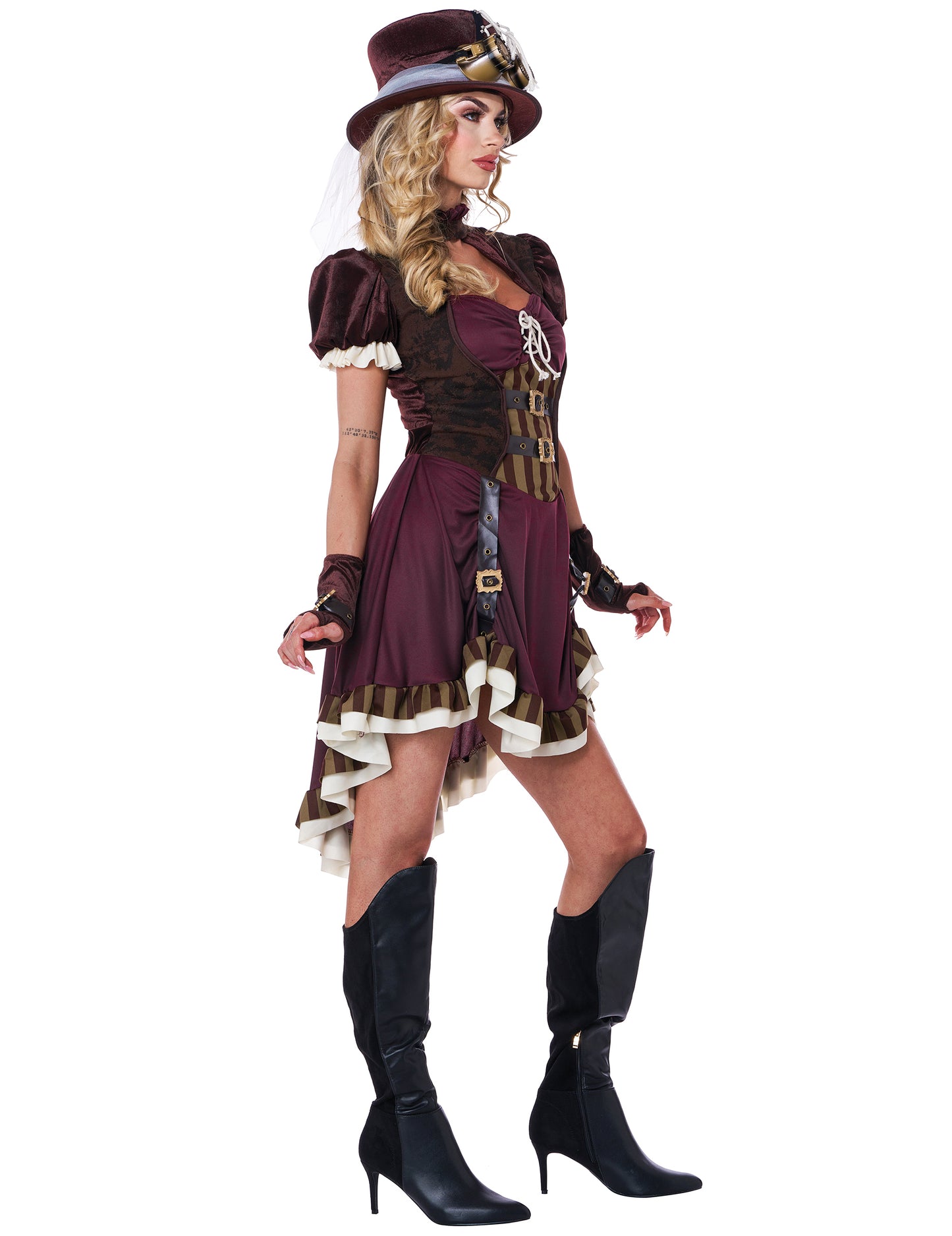 Bordeaux Woman Steampunk kostum