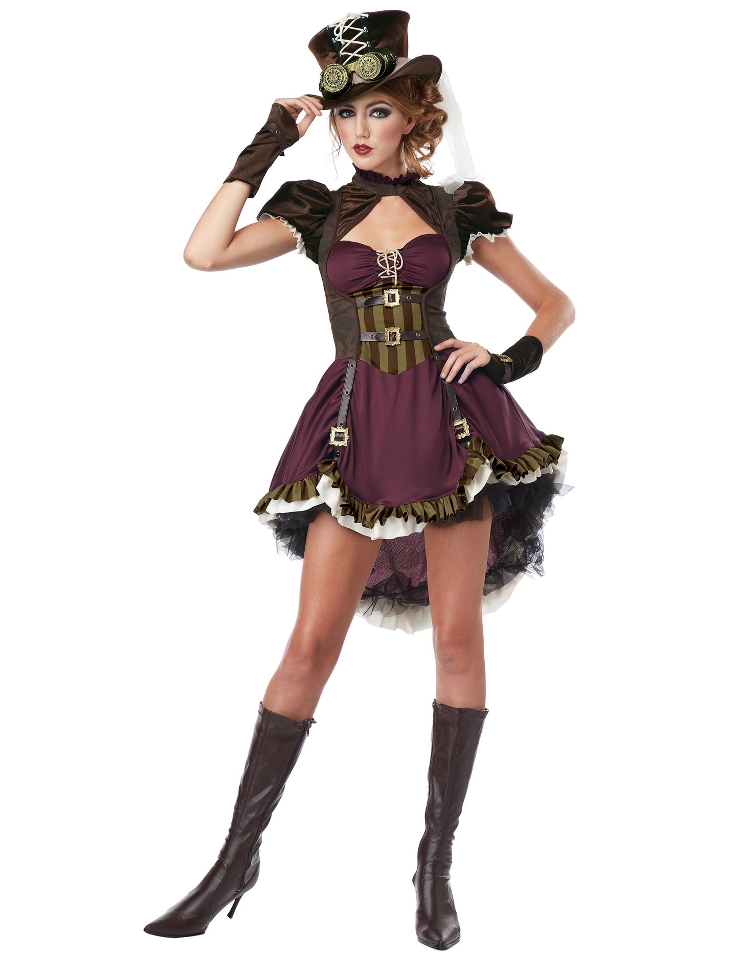 Bordeaux Woman Steampunk kostum